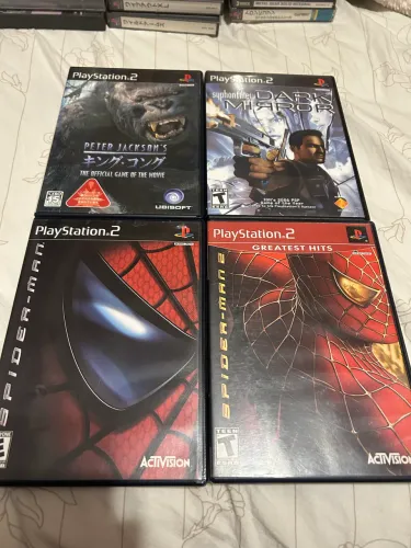Homem aranha 1 e 2 PlayStation 2 e outros jogos