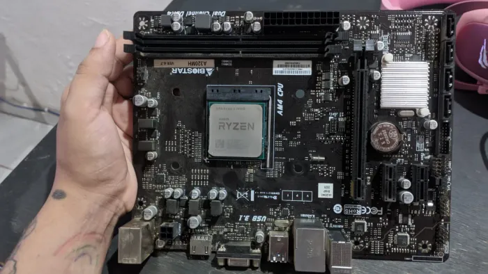 Kit Ryzen 5 4600G e Placa mãe Biostar A320M