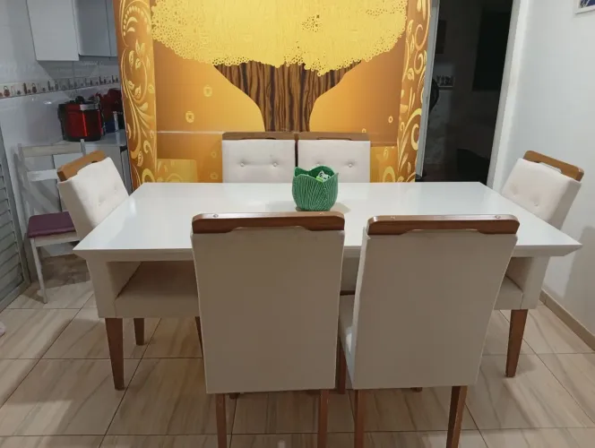 Mesa De Jantar 6 Cadeiras 