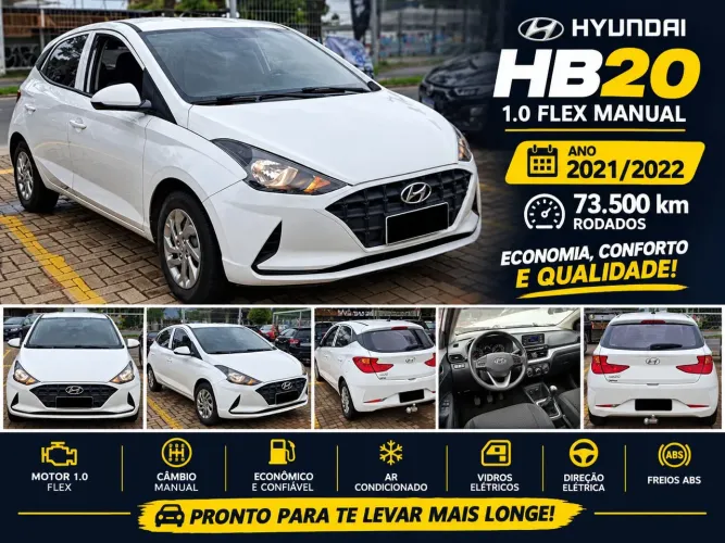 Hyundai HB20 Sense 1.0 Flex 12V MEC 2022