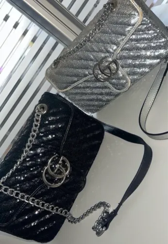 Bolsa Gucci Marmont Paetês