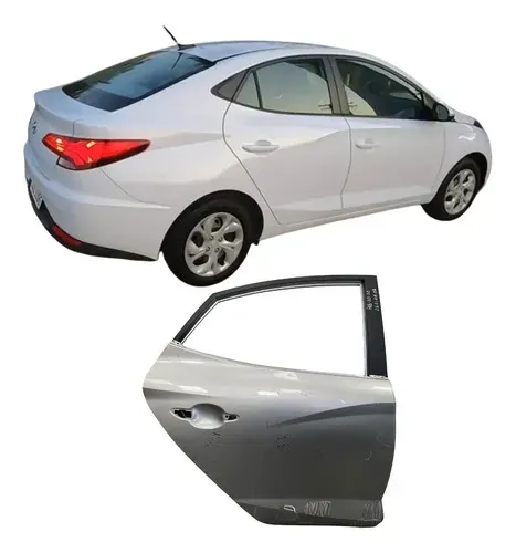 Porta Traseira Hb20s Hb-20s 2020 2021 26010608 Traseira Direito Cinza