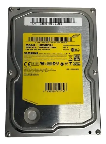 Hds Samsung 500GB 7200rpm