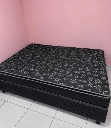 CAMA CASAL BOX CONJUGADA 20CM COM MOLAS ENSACADAS OU SEM FRETE GRÁTIS PAGA NA ENTREGA