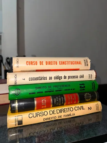 Lote 5 livros jurídicos antigos - acervo/estudo - direito