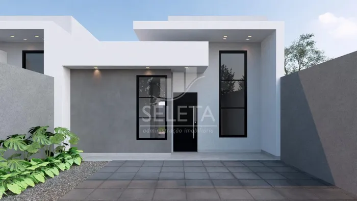 Casa NOVA no Paraíso Tropical - 1 suíte e 2 quartos - 79,00m² Privativos Terreno 150m² - 2