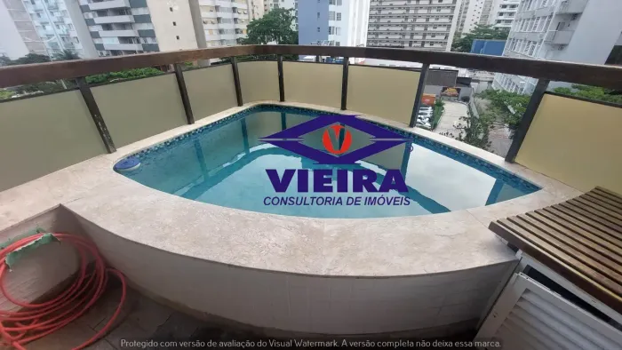 Imóvel para aluguel possui 130 metros quadrados com 3 quartos em Pitangueiras - Guarujá -