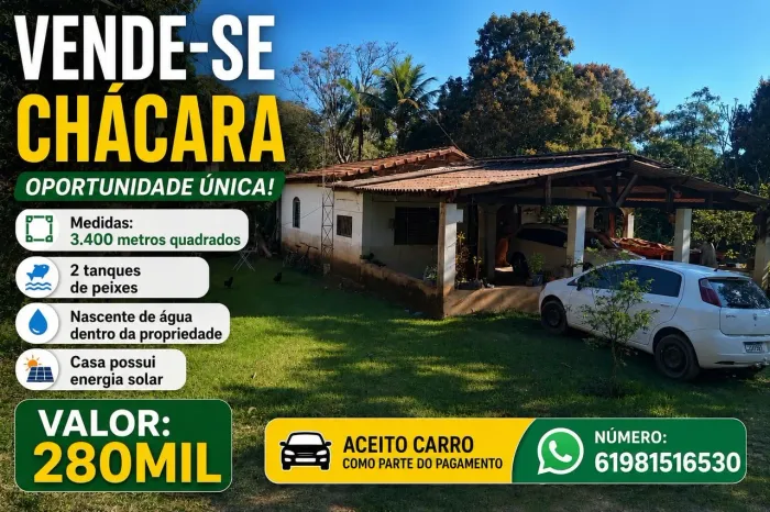 Vendo uma linda chácara