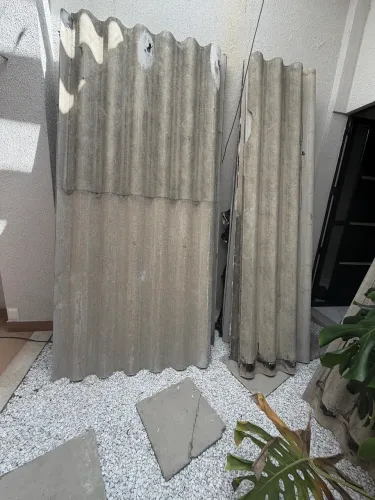 60 Telhas fibra cimento usadas