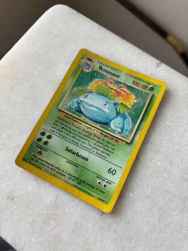 Carta Pokémon Venusaur Base Set Holo Original 1999