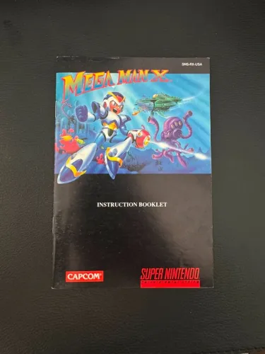 Manual Mega Man X Super Nintendo Original Colorido