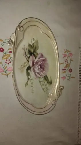Travessa pintada a mão