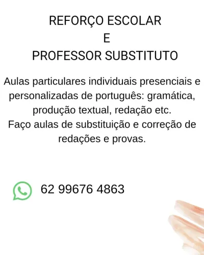 Aulas de reforço, , substituição de professores