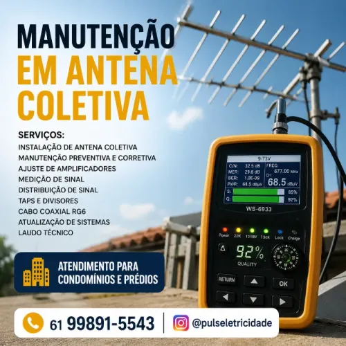 Antena Coletiva Predial - Manutençao Instalaçao
