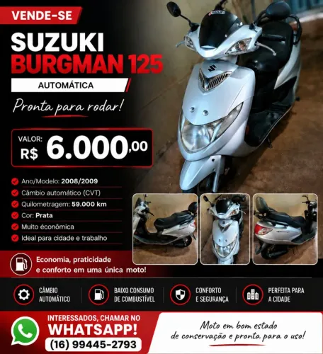 Suzuki Burgman 125 Automática 6.000