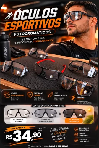 óculos fotocromático!!
