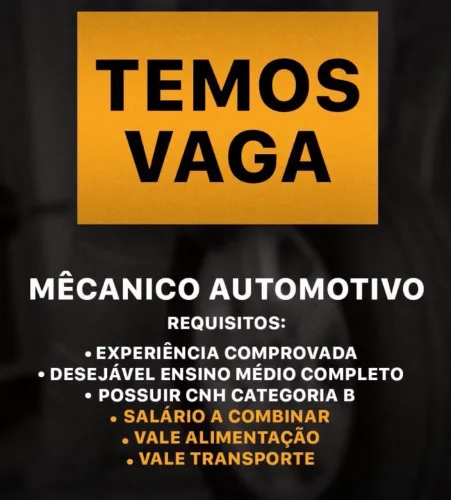 Vaga de mecânico