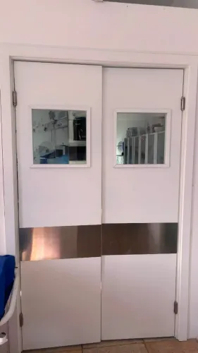 KIT Porta vai e vem branca laqueada