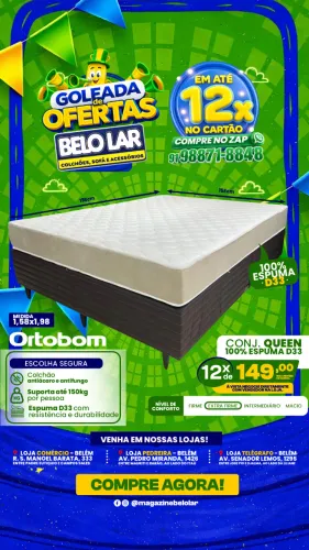 Cama Queen 100% Espuma D33