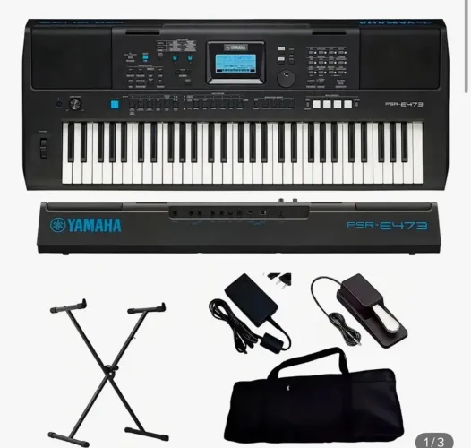 Teclado Yamaha psr-e473 novo apenas uma vez usado 