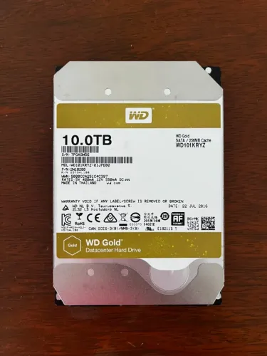 HD WD Gold 10TB Enterprise SATA WD101KRYZ