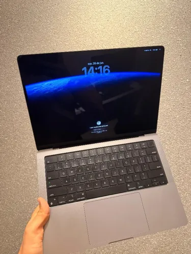 MacBook Pro 14 polegadas Chip M1 topo de linha 16gb Ram 1tb SSD completo + nota fiscal