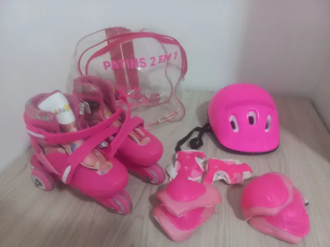 Patins infantil com Kit segurança
