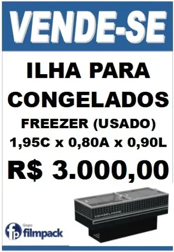 FREZER ILHA PARA CONGELADO