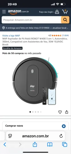Aspirador robô novo