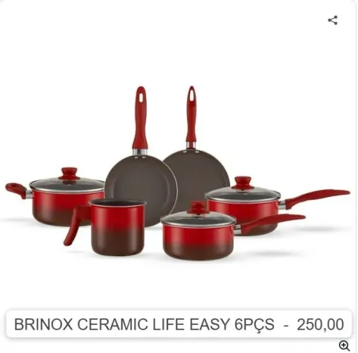 Brinox indução - Bota fora panelas Brinox