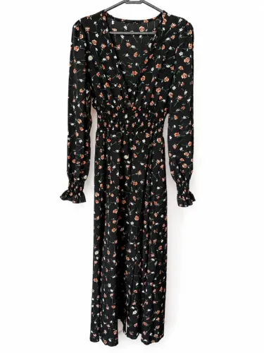 Vestido longo com fenda XS