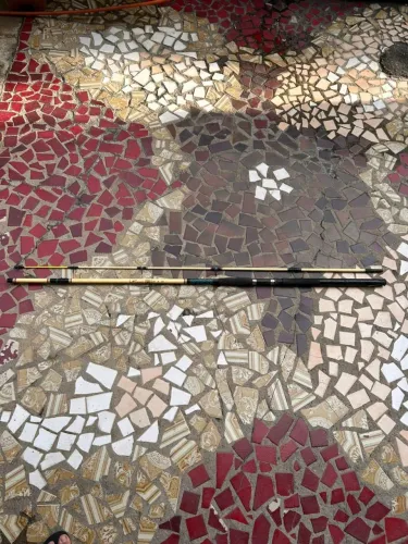 Vara de pesca 3m + molinete + chumbadas