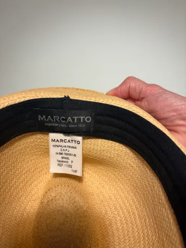 Chapéu Panamá Original Marcatto - 100% Palha - Tamanho P.