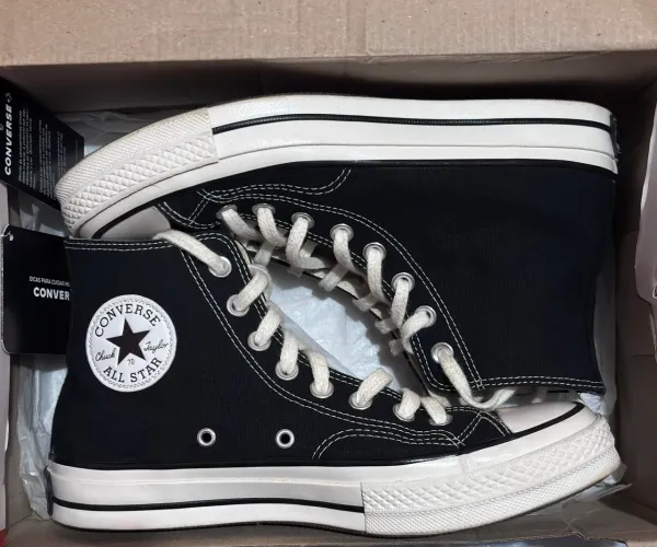 Chuck 70 preto - cano alto 