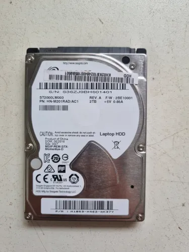 HD 2tb 2.5 polegadas