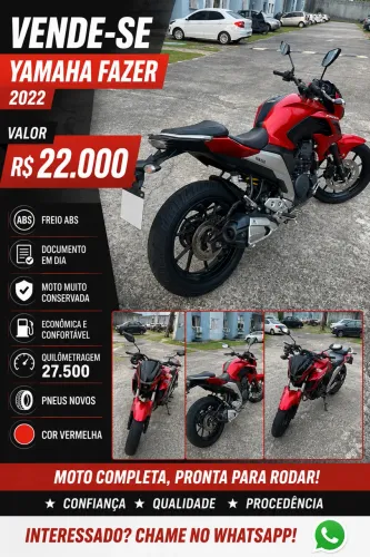 Yamaha Fazer 250 | R$ 22.000 (Golpista nem tenta) FZ25, FZ 25
