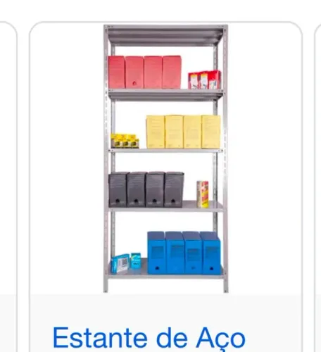estante em aço reforçada