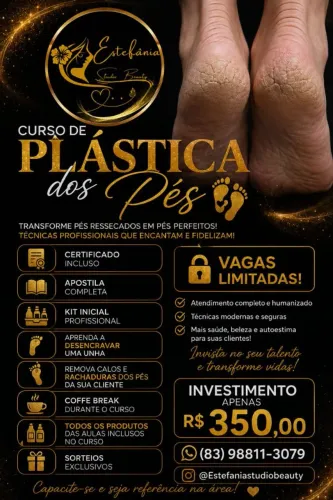 Curso profissional plástica dos pés Campina grande-PB