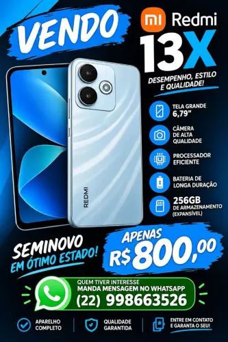Vendo redmi 13x de 256gb