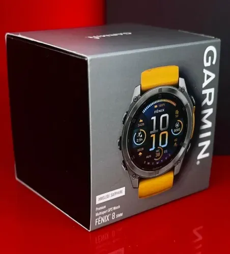 Garmin Relógio Fenix 8 - Amoled / Sapphire - Orange - 51MM - Produto Novo Com Garantia
