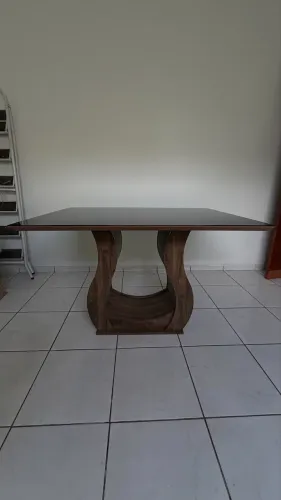 Mesa de Jantar de Vidro com 4 Cadeiras - Ótima Oportunidade