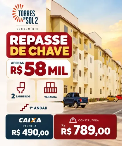PASSO TORRES DO SOL II COM 2 BANHEIROSS