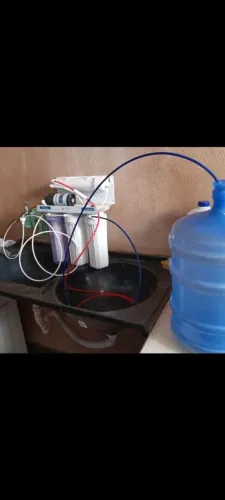 Filtro de Osmose Reversa FDMA + Deionizador + Bomba Pressurizada 100gpd.