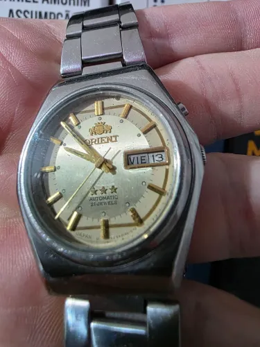Orient 3 Estrelas Automático Vintage - 21 Jewels Original