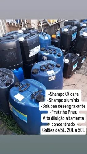 Produtos automotivos para lava-jatos 