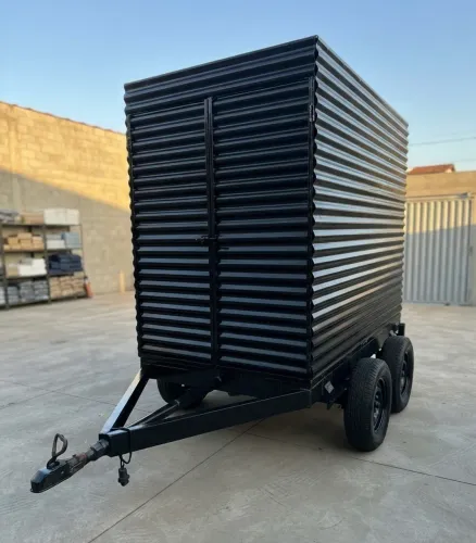Reboque Carretinha Baú Eixo Duplo 2.00m - 2Pneus Continental Novos, Emplacado