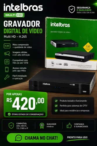 GRAVADOR DIGITAL DE VÍDEO intelbras