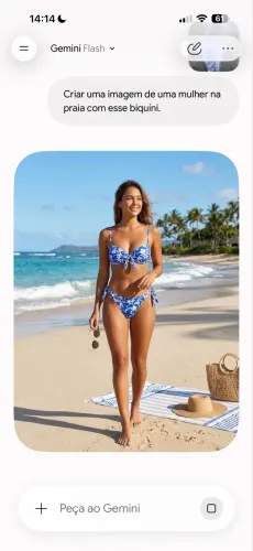 Biquíni estampado novo TAM gg luxo