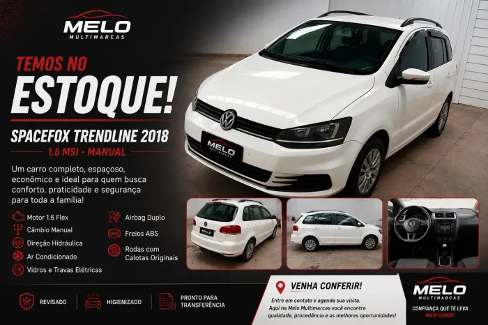 Volkswagen Spacefox 1.6 Trendline Total Flex 8V 5P 2018