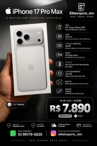 iphone 17 pro Max 256GB lacrado